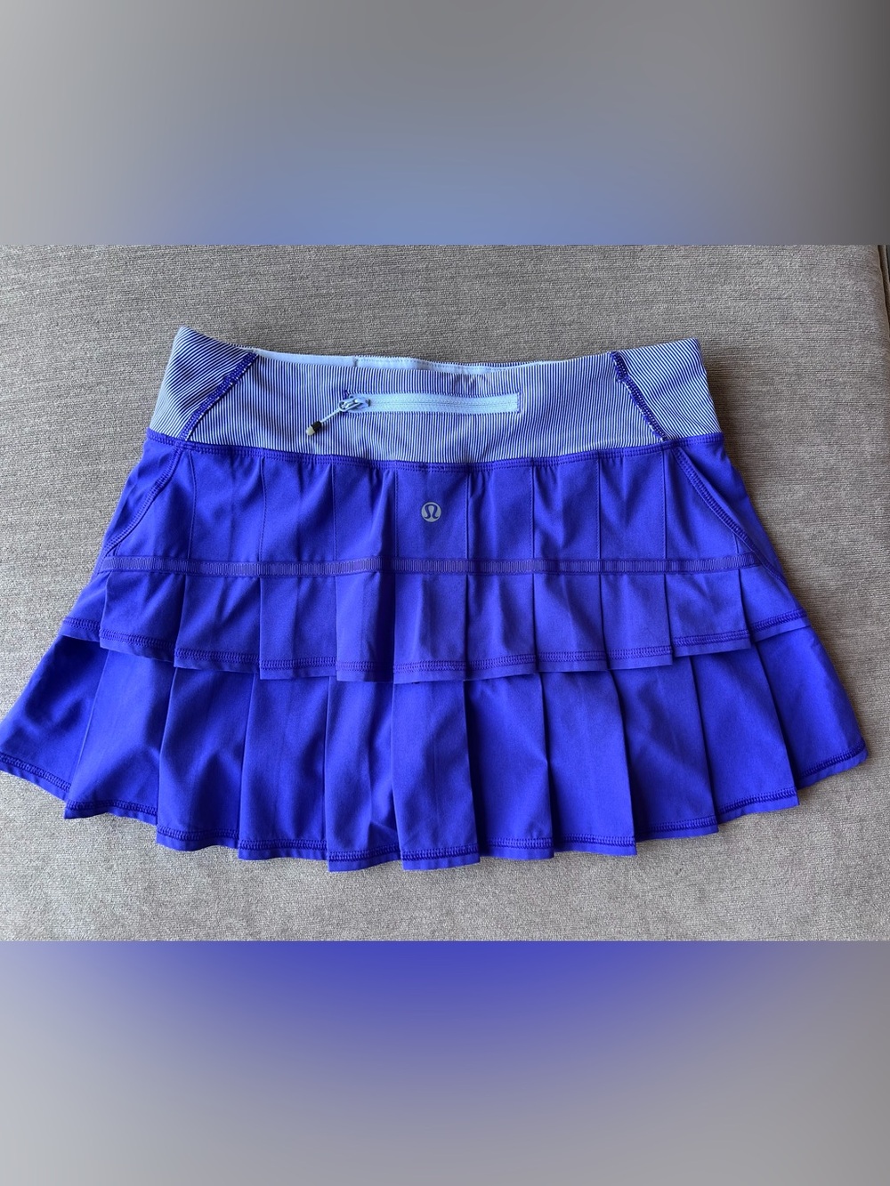 Lululemon Layered Pleated Active Mini Skirt in heathered purple